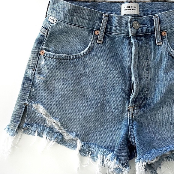 Citizens Of Humanity | Annabelle Shorts Desert Wind Light Wash Size 24 - Picture 8 of 14